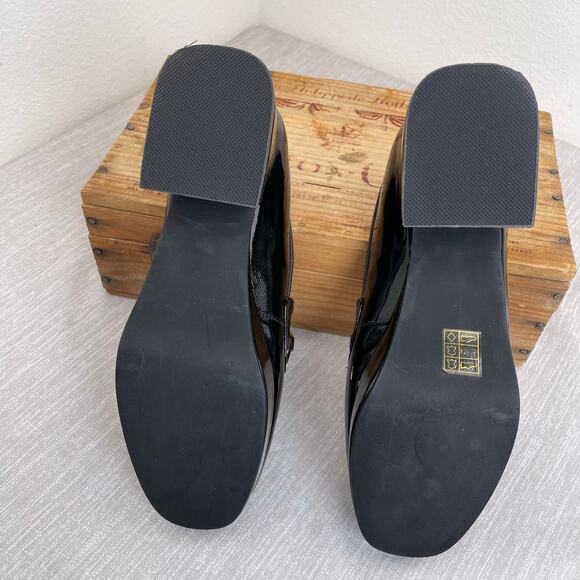 Jeffrey Campbell Student Horse Bit Loafer Black Patent Leather Platform Womens 8 - Picture 7 of 9